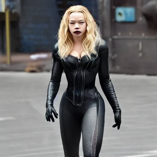 sydney sweeney as black cat marvel | Stable Diffusion