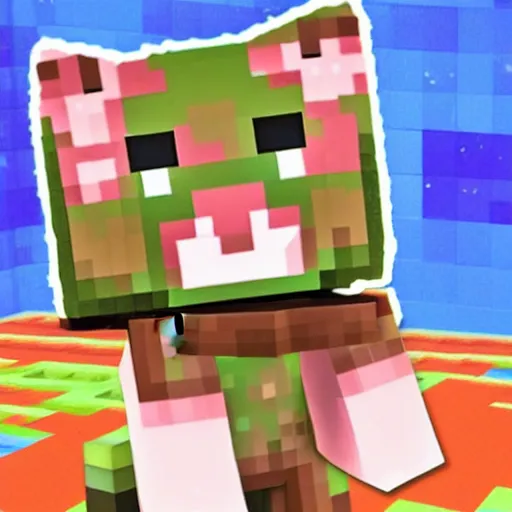 Prompt: a Minecraft cat if it were the fluffiest cutest little block kitty to ever exist ever in the history of the known universe and holding a slice of delicious pepperoni pizza while floating through the cosmos with a cosmic rainbow trail billowing behind it mimicking the early internet meme Nyan cat