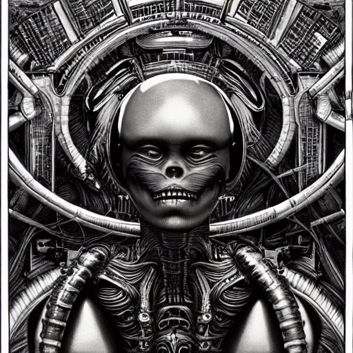 Prompt: a beautiful intricate detailed alien, cinematic, wide shot, by h. r. giger