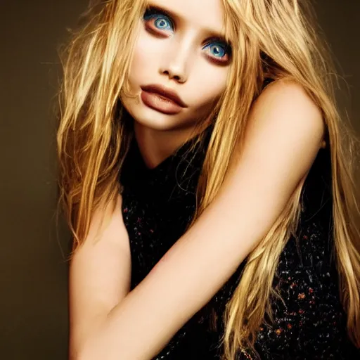 Prompt: portrait of abbey lee