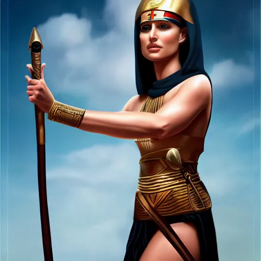 Image similar to Natalie Portman as a ancient Egyptian, artstation, Michael Whelan, digital art, felix Kelly, 8k photography