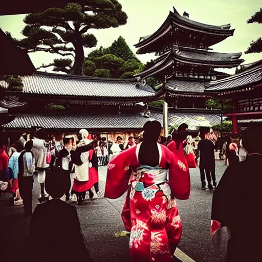Prompt: photo of a Japanese matsuri, cinematic, beautiful, fun, instagram, amazing,