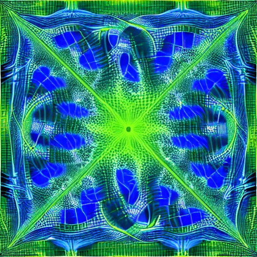 Image similar to A neural network fractal pattern, infinitely repeating