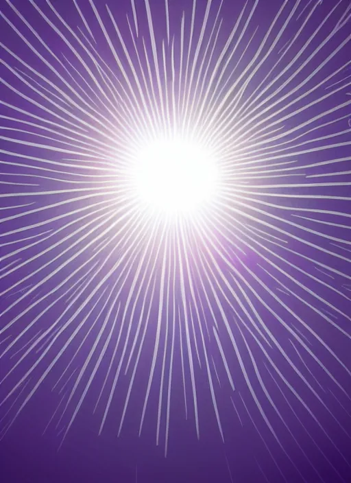 Prompt: rising sun crystals white religious dawn purple gold god rays crystals simple background graphic ultra simplified fai khadra gaika style