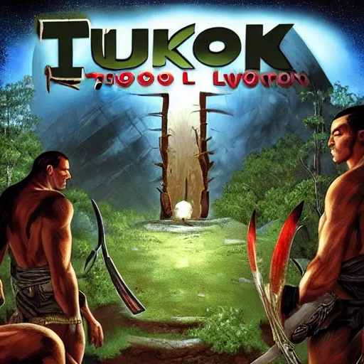 Prompt: Turok Evolution moon level