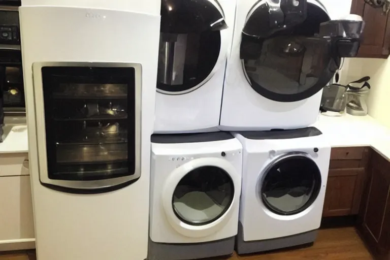 Image similar to googly eyes on appliances