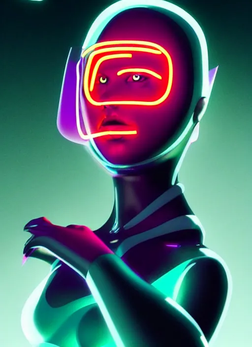 Image similar to a sensual female humanoid with freckles cheeks, futurism, cyber neon lighting, detailed futuristic jewelry, futuristic glossy latex suit, profile posing, hyper photorealistic, crispy quality, digital photography, trending in pinterest, cinematic, 4 k ultra hd, art by pascal blanche, art by greg rutkowski, art by artgerm,