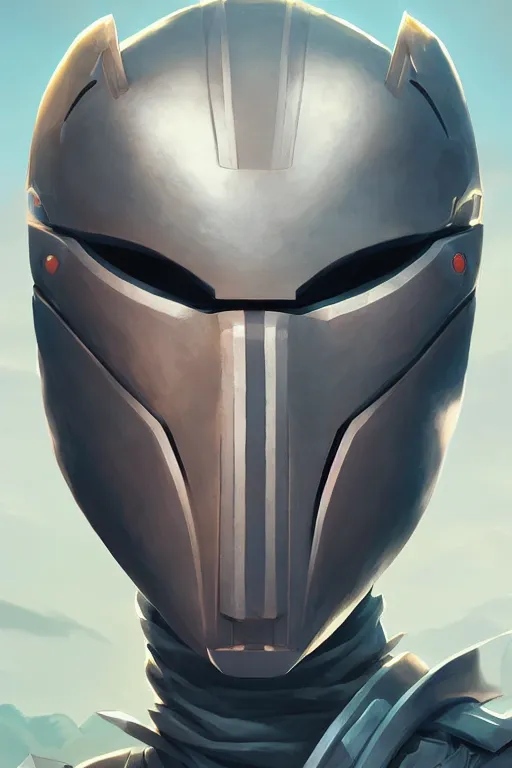 Image similar to epic mask helmet robot ninja portrait stylized as fornite style game design fanart by concept artist gervasio canda, behance hd by jesper ejsing, by rhads, makoto shinkai and lois van baarle, ilya kuvshinov, rossdraws global illumination radiating a glowing aura global illumination ray tracing hdr render in unreal engine 5