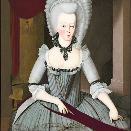 Prompt: portrait of marie antoinette by johannes itten