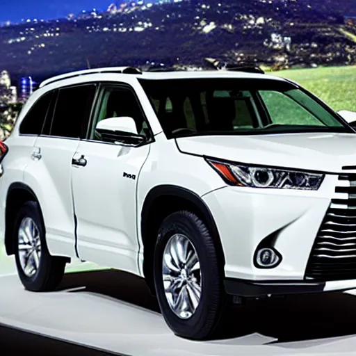 Prompt: a future toyota highlander in the year 2 0 4 0