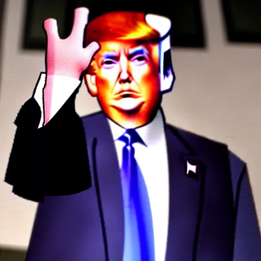 Image similar to donald trump with tiny hands