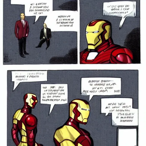 Prompt: iron man as a lawyer