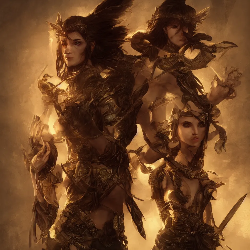 Prompt: cinematic bust portrait of one Photorealistic single powerful angry female D&D elf ranger holding a longbow, with a pet wolf. Magical occult photorealism, UHD, amazing depth, glowing, golden ratio, 3D octane cycle unreal engine 5, volumetric lighting, cinematic lighting, cgstation artstation concept art