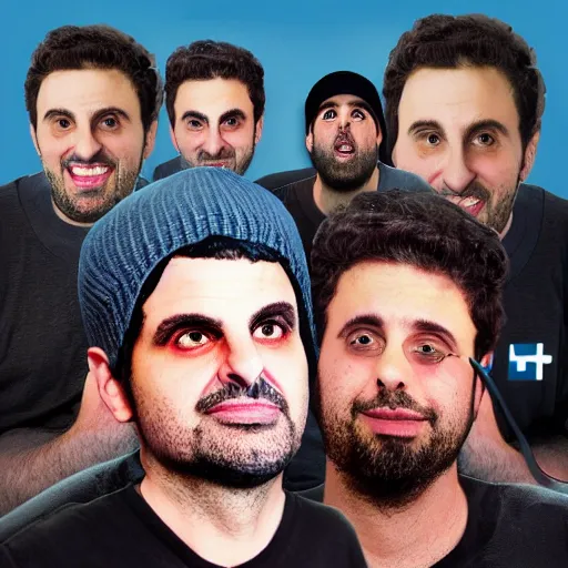 Prompt: ethan klein, h3h3, h3 podcast, 4k, Surrealism