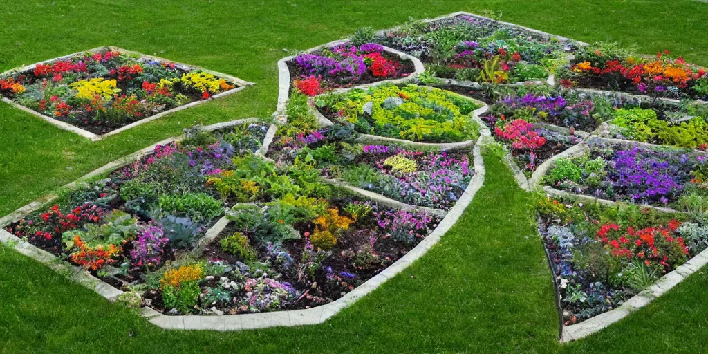 Image similar to equilateral garden