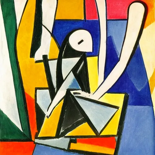 Image similar to a matisse interpretation of cubism