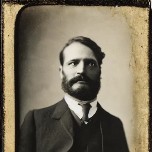 Prompt: daguerrotype of a well dressed man with the head of a fly in 1 9 0 0