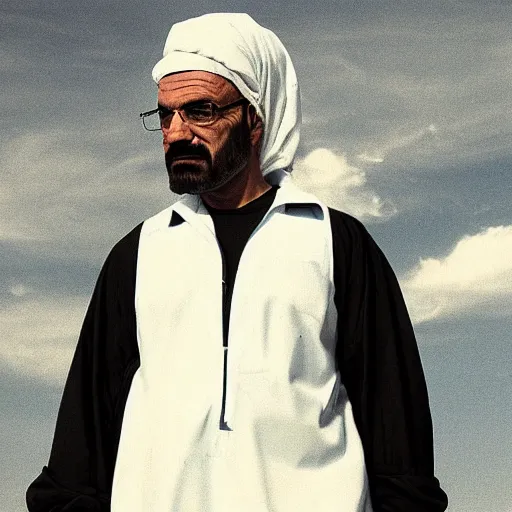 Image similar to arabic walter white picture taken with a professional digital camera