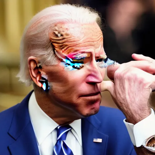 Prompt: joe biden smoking a blunt