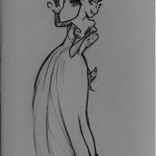 Image similar to milt kahl sketch of victoria justice as princess peach from the Super Mario games