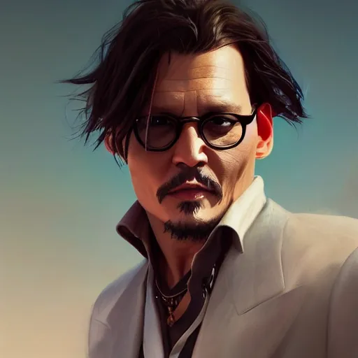 Image similar to johnny depp as chip dip, fullbody, ultra high detailed, oil painting, greg rutkowski, charlie bowater, yuumei, yanjun cheng, unreal 5, daz, hyperrealistic, octane render, rpg portrait, dynamic lighting, fantasy art, beautiful face