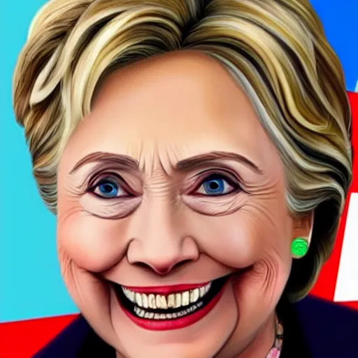 Prompt: Hillary Clinton as a GTA V loading screen character