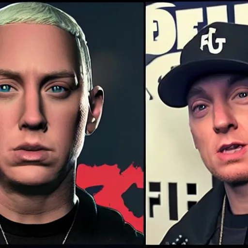 Image similar to eminem in fortnite