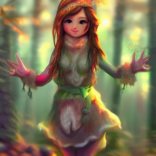 Image similar to a woodland clothing shore run by a fae princess 4 k ultra detailed colorful cute artstation trending enigmatic lighting soft bokeh diffuse