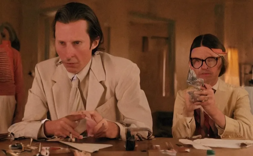 Image similar to high quality high detail movie screenshot by wes anderson, hd,