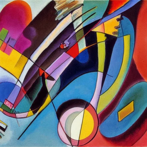 Image similar to a painting by kandinsky