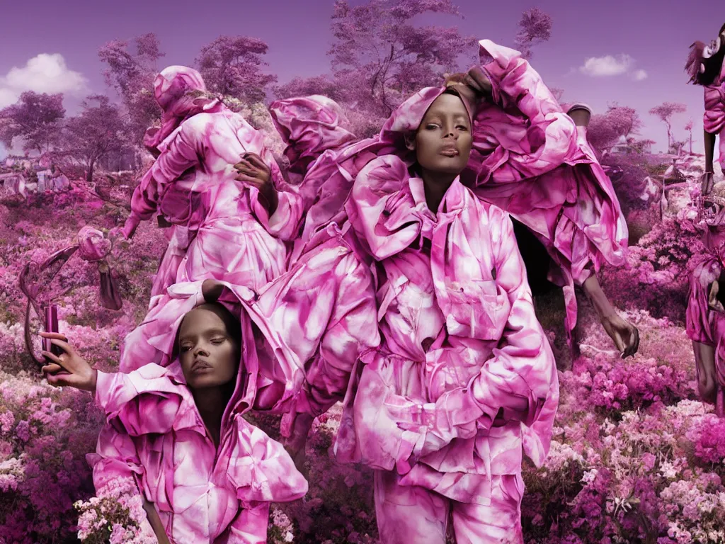 Image similar to fragrance advertising campaign by richard mosse