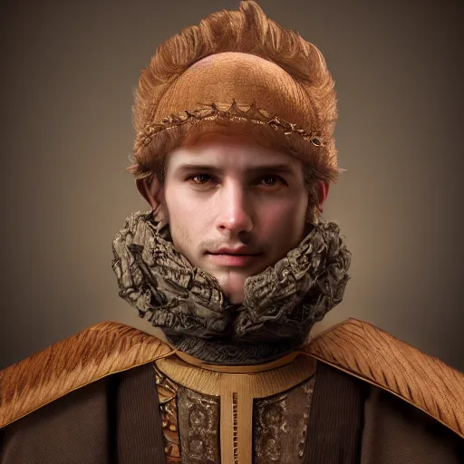 Image similar to realistic photo portrait of a man, wearing renaissance clothes, star wars character, volumetric lights, trending on artstation, studio photo, intricate details, highly detailed