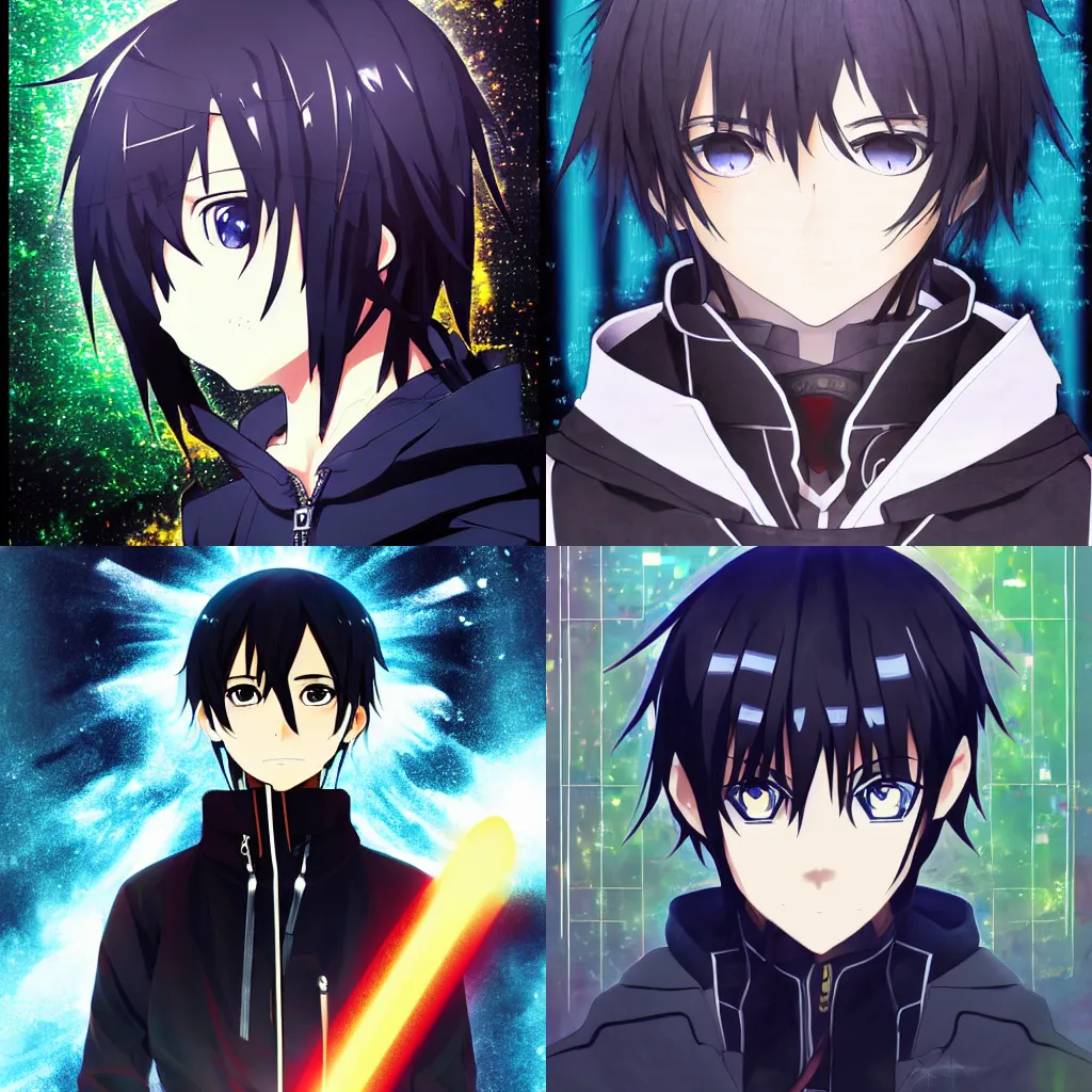 sword art online - What is causing Kirito's eyes to change colour? - Anime  & Manga Stack Exchange