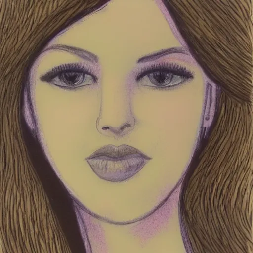 Image similar to one line art of a woman, pastel color