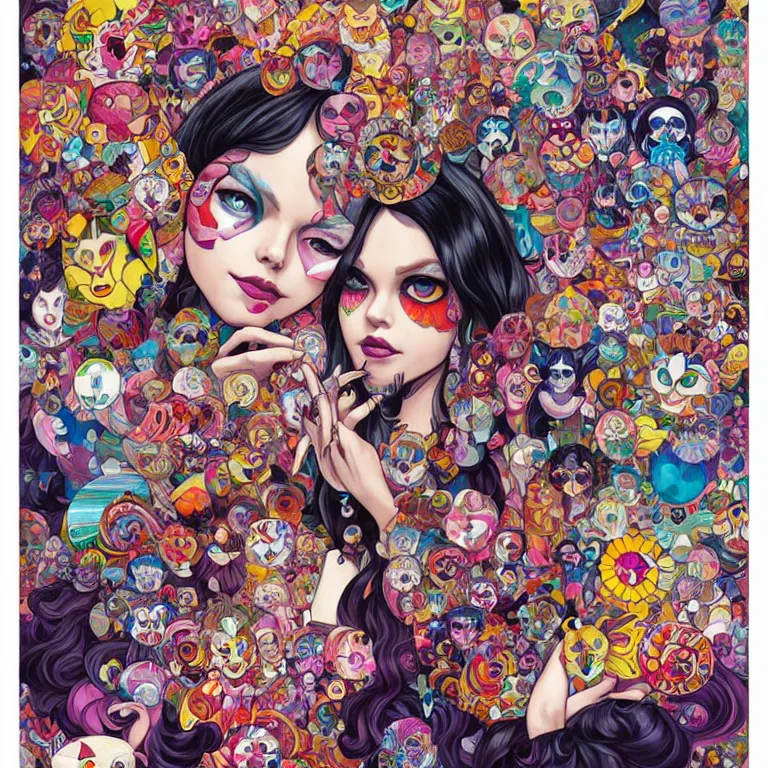 Image similar to DMT City by jeremiah ketner, Martine Johanna and Takashi Murakami, and Sandra Chevrier, digital art