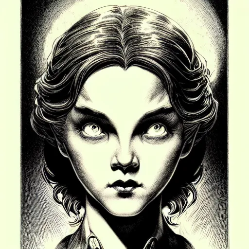 Image similar to medium portrait soft light, by killian eng and joe fenton and martin deschambault and bernie wrightson, inspired by wizard of oz, etching, fine, sharp high detail,