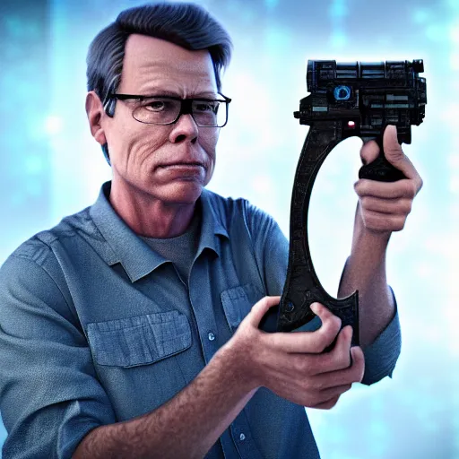 Image similar to bob lazar holding element 1 1 5, realistic artstyle, wide shot, dramatic lighting, octane render, hyperrealistic, high quality, highly detailed, hd, beautiful, cinematic, 8 k, unreal engine, facial accuracy, symmetrical