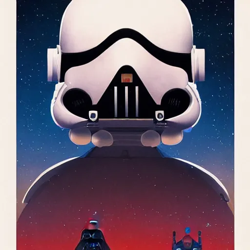 Image similar to face icon stylized minimalist star wars : episode v - the empire strikes back 1 9 8 0, loftis, cory behance hd by jesper ejsing, by rhads, makoto shinkai and lois van baarle, ilya kuvshinov, rossdraws global illumination