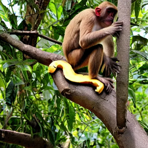 Image similar to monkey surfing on a banana