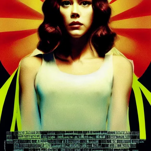 Image similar to giallo movie poster featuring mary elizabeth winstead, grace van dien, kate beckinsale, italian horror, sharp focus, smooth, psychedelic