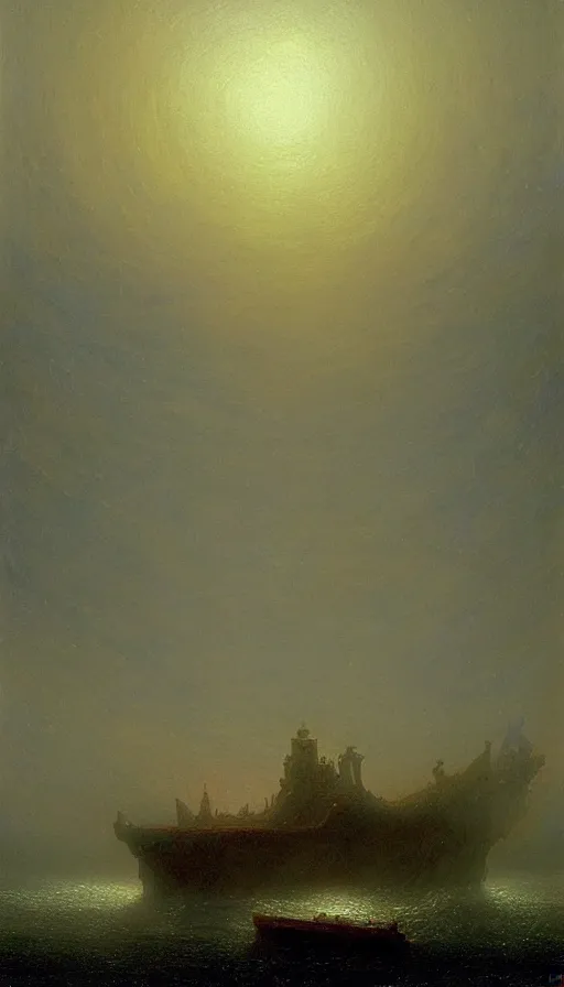 Image similar to The end of an organism, by Ivan Aïvazovski,