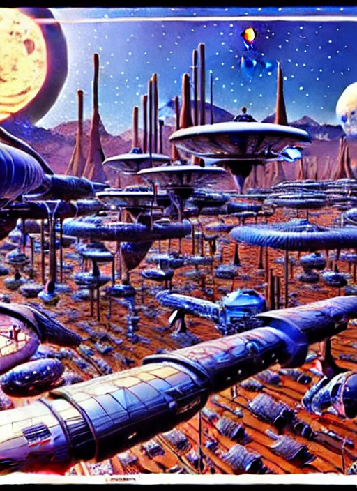 Image similar to desaturated photorealistic image of a retro futurism, solarpunk, biopunk, naturecore, by robert mccall