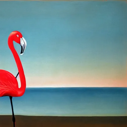 Image similar to flamingo by Dali