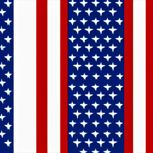 Prompt: Minimalist US Flag
