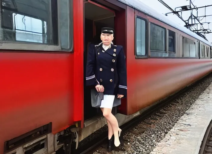 Image similar to train driver of the Russian Railways