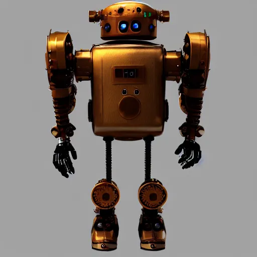 Image similar to robot steampunk turkey, high quality blender render, trending on artstation, hd