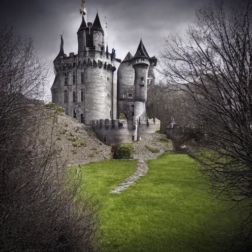 Prompt: dark souls castle, elden ring castle, photography