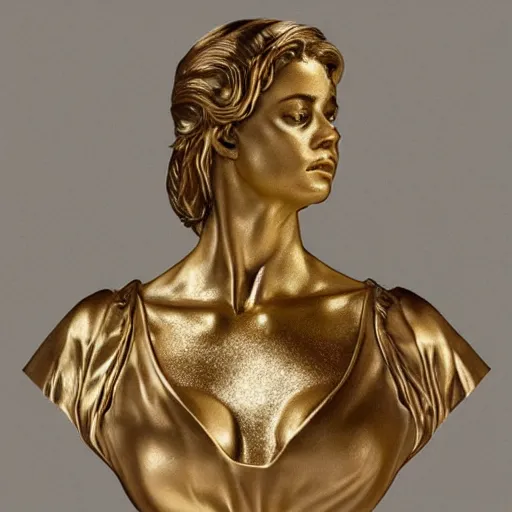 Prompt: beautiful lifelike award winning marble statue bust of gary glitter trending on art station artgerm greg rutkowski alphonse mucha museum quality cinematic atmospheric