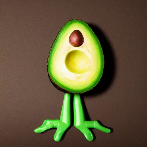 Image similar to an avocado with arms and legs wearing a starfleet uniform, patrick - stewart - avocado hybrid, 4 k photograph