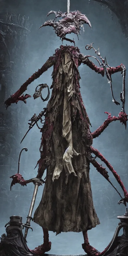 Prompt: bloodborne muppet Mergo's Wet Nurse